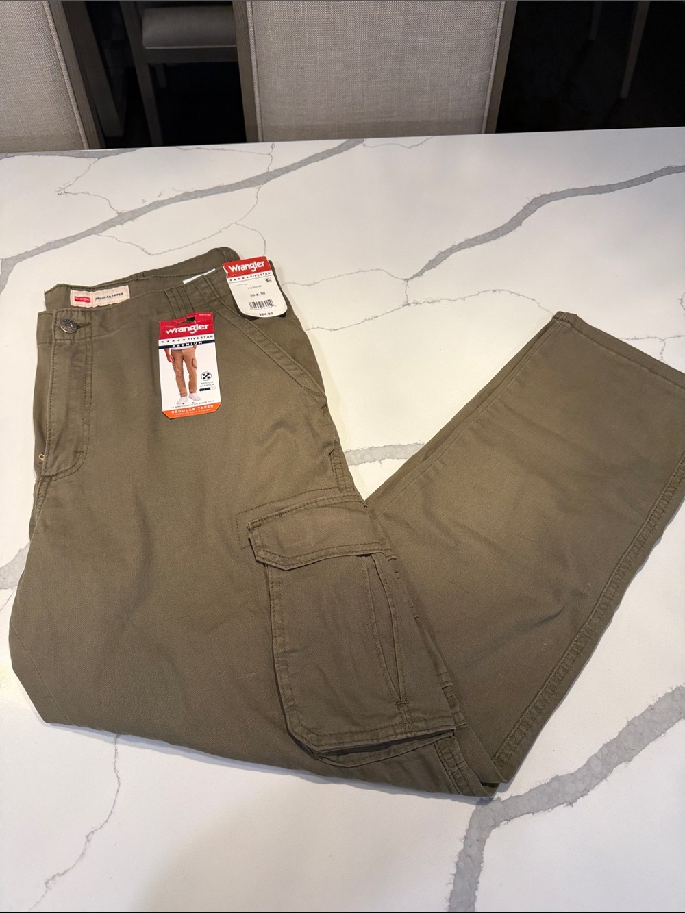 Wrangler Men's Olive Green Cargo Pants